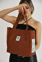 Tile Shk52 The Tote Bag Canvas Fabric Daily Women's Shoulder Bag L:30 E:30 W:10 - 3