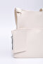 Cream Shk123 Faux Leather, Snap Fasteners, Two Compartments, Wallet, Makeup Bag, Strap, Hand, Arm and Shoulder Bag - 5