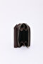 Brown Color Shk177 Faux Leather 8 Compartments, Card Holder, Paper and Coin Compartment Snap Wallet - 7
