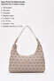 Monogram Printed Mink Shk82 Baguette Model Single Compartment Women's Faux Leather Hand and Shoulder Bag - 3