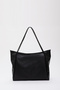 Black Shk90 Faux Leather Hand, Arm and Shoulder Shopper Bag with Internal Compartment and Zipper - 4