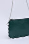 Petrolyeşil Shk125 Faux Leather Bead Detailed Zippered Single Compartment Chain Strap Shoulder Bag - 3