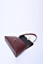 Claret Red Shk153 Faux Leather Lock Detailed Standard Strap Single Compartment Hand, Arm and Shoulder Bag U:15 E:29 g - 6