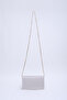 Gray Shk186 Faux Leather Single Compartment Snap Chain Strap Hand, Arm and Shoulder Bag - 4