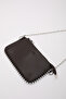 Brown Color Shk125 Faux Leather Bead Detailed Zippered Single Compartment Chain Strap Shoulder Bag - 8
