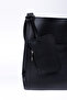 Black Shk123 Faux Leather, Snap Fasteners, Two Compartments, Wallet, Makeup Bag, Strap, Hand, Arm and Shoulder Bag - 5