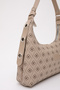 Monogram Printed Mink Shk82 Baguette Model Single Compartment Women's Faux Leather Hand and Shoulder Bag - 7