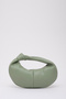 Mint Green Shk98 Knot Detailed Single Compartment Faux Leather Handbag - 3