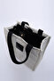 Cream Shk168 Crinkle Fabric, Double Strap, Special Inner Pocket, Leather Lining, Snap Fastener Hand, Arm and Shoulder Bag - 5