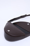 Brown Color Shk154 Faux Leather Asymmetric Snap Fastener Single Compartment Lined Arm and Shoulder Bag - 7