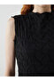 Candy Shop Quality High Neck Self Patterned Dress - 3
