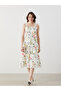 Floral Bow Women's Midi Dress - 3