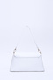 White Shk153 Faux Leather Lock Detailed Standard Strap Single Compartment Hand, Arm and Shoulder Bag - 4