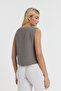 Women's Blouse - Muslin Trimmed Zero Sleeve - Crop - 1040 - 4