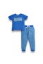 - Printed T-shirt and Stripes Pyjama Set