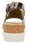 Women's Vegan Leather Multicolor Thick Sole Sandals - Toy Houses Design - 6