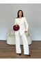Women's Blazer Jacket with Cap Detail - 2