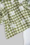 Baby Girl Summer Checked Bluzlu Butterfly Embroidered Muslin Leggings 6-9-12-18-24 Months Stylish Holiday Suit - 5