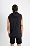 Slim Fit Printed Hooded Athlete Appliance A1819Ax24Hs - 6