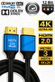 كابل HDMI بطول 3 متر 4K فائق الوضوح 2.0 فولت من الألومنيوم برأس ذهبي