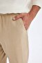 Relax Fit Relaxed Cut Slim Leg Linen Blended Summer Trousers C1140Ax24Sm - 5