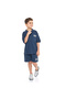 Boys' Navy Blue 2-Piece Jacquard Set with Pockets - 5
