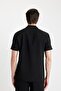 Modern Fit Summer Polo Neck – Basic Plain Aerobin Short Sleeve Shirt V8406Az24Sm - 7