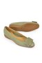 , Women's Genuine Leather Comfort Ballerinas 1511050Z2221 Green - 5