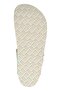 Women's Vegan Leather White Flip Flops - Count Sheeps Design - 7