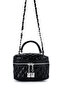 Faux Leather Almira Women's Crossbody Bag Black