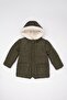 Baby Boy Waterproof Zippered Pocket Plush Lining Hooded Coat A2843A524Wn