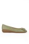 , Women's Genuine Leather Comfort Ballerinas 1511050Z2221 Green