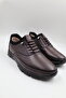 Men's Brown Orthopedic Inner Outer Complete Leather Ultra Comfortable Casual Shoes - 3