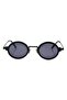 Black Frame Black Glass Oval Women's Sunglasses Ae9909c1