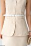 Beige Belted Suit - 2