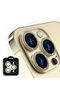 Ipg Prolens Camera Lens Protector for iPhone 16 Pro / Pro Max with Diamond Stone Frame, Shatterproof Glass