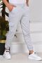 Men's Light Gray Cargo Pocket Tracksuit Bottom Slim Fit