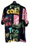 Men's Short Sleeve Shirt Patterned Short Sleeve Shirt Summer Shirt Men's Oversize Shirt Black Shirt - 2
