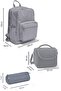 Basketball Patterned Set of 3 - School Backpack - 7