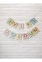 Macaron Colored Gold Written Happy Birthday Birthday Writing Banner