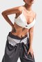 Dámské Ecru Color Shiny Stone Strap Design Bustier - 4