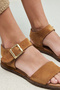 Women's Hakimi Leather Sandals 1511047 Z713 Tan - 3