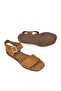Women's Hakimi Leather Sandals 1511047 Z713 Tan - 6