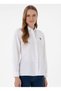 U.S. Polo Assn. Slim Fit Shirt Collar White Women's Shirt Wox025Y