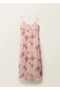 Floral Print Combined Dress - 3