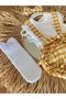 Girl's Gingham Romper Blouse Bandana and Socks Set - 4