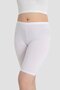Women's Above Knee Short Tights White Cotton Lycra - 3
