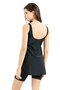 Tights Dress Swimsuit C14380 Black/Brown - 2