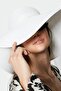 Short Brim Straw Beach Hat Y8201 White - 3