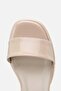 Women's Beige Heeled Sandals - 6